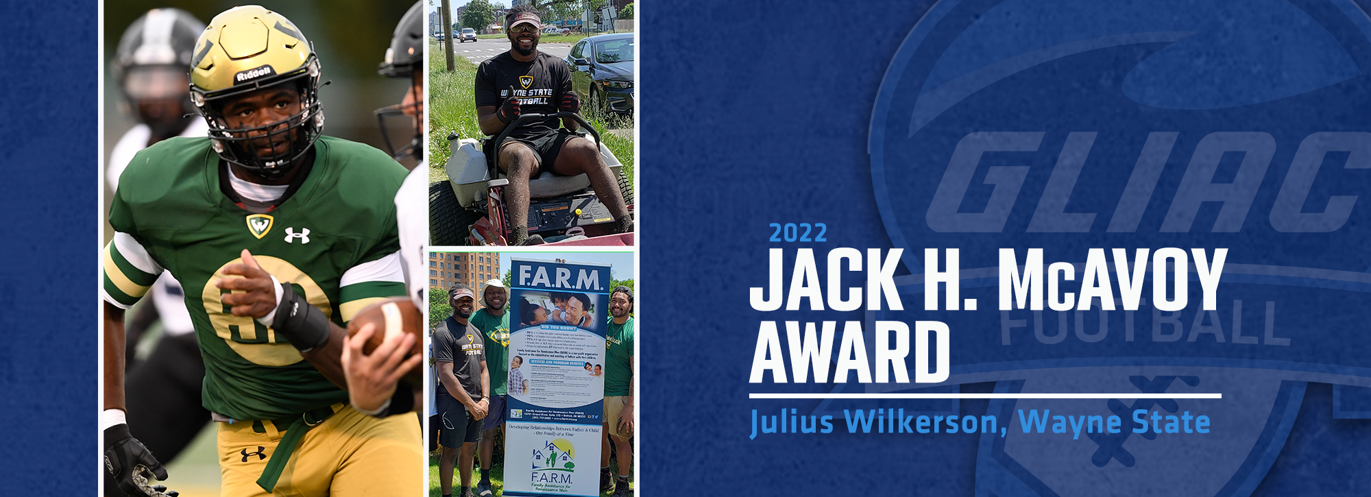 Wayne State's Julius Wilkerson honored with 2022 Jack H. McAvoy Award