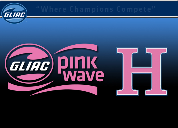 Hillsdale basketball teams participate in GLIAC's Pink Wave event