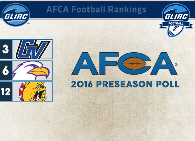GVSU, Ashland & Ferris State Earn AFCA Preseason Rankings