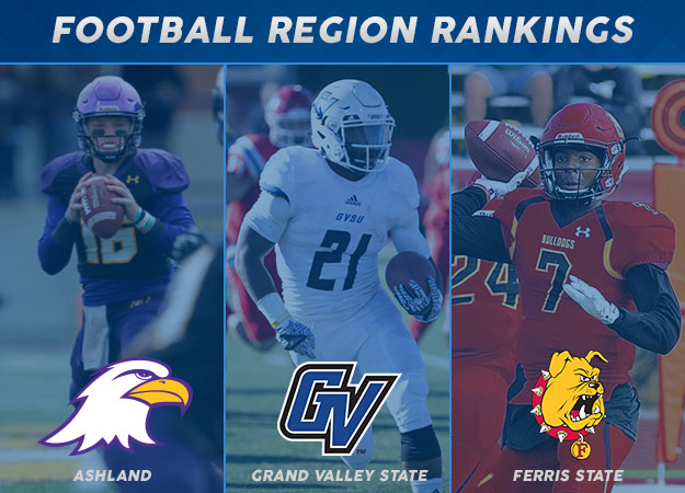 GVSU Leads Football Region Rankings Headed into Final Week