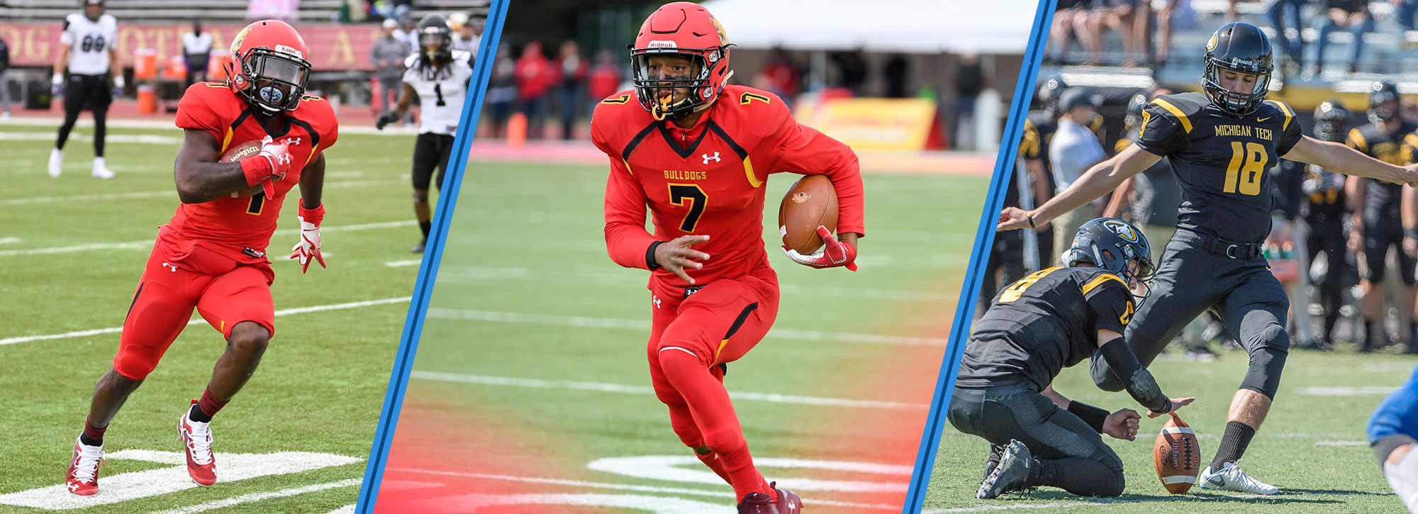 Ferris State's Campbell & Stephenson, Michigan Tech's Zeboor Claim GLIAC Football Player of the Week Accolades
