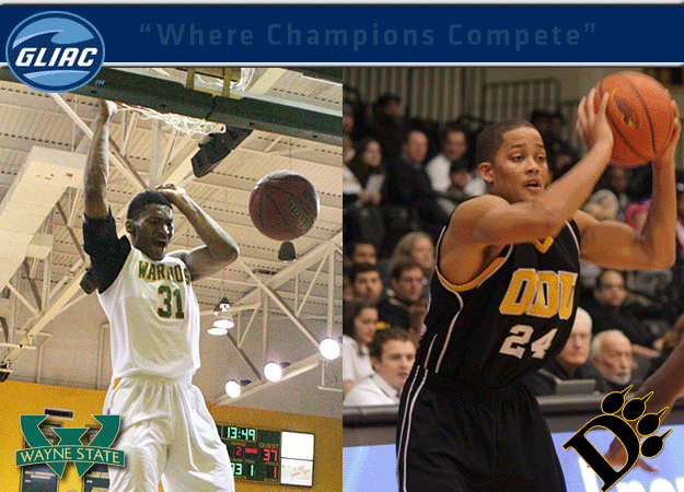 WSU's Hollingsworth and ODU's Jones Chosen As GLIAC Men's Basketball North and South Division "Players of the Week", Respectively