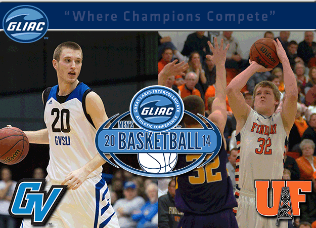 Grand Valley State's Sabin and Findlay's Kahlig Have Been Chosen As GLIAC Men's Basketball North and South Division "Players of the Week," Respectively