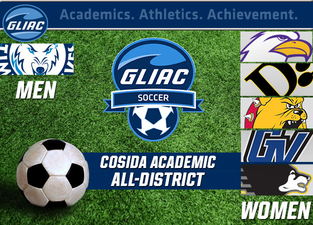 GLIAC Lands Nine CoSIDA Soccer Academic All-District Selections