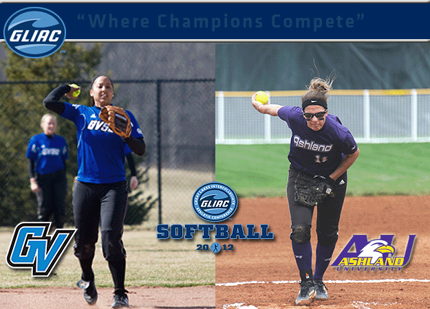 GVSU's Taylor and AU's Knerem Chosen As GLIAC Softball "Player of the Week" and  "Pitcher of the Week", respectively