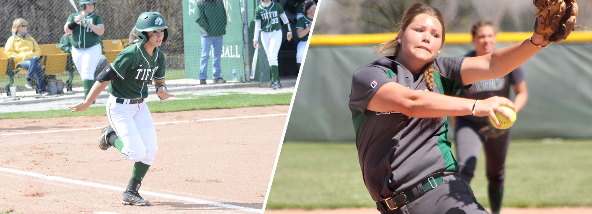 Tiffin's Sevenish & Snell Sweep GLIAC Softball Player of the Week Accolades