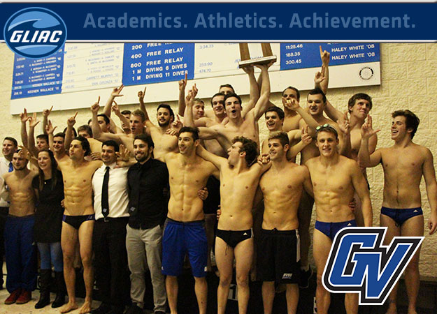 Grand Valley State Wins Back-to-Back GLIAC Men's Swimming & Diving Championship