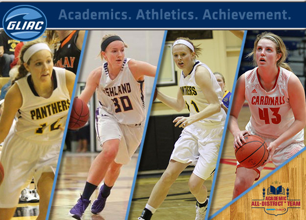 Four GLIAC Women's Basketball Student-Athletes Named CoSIDA Academic All-District