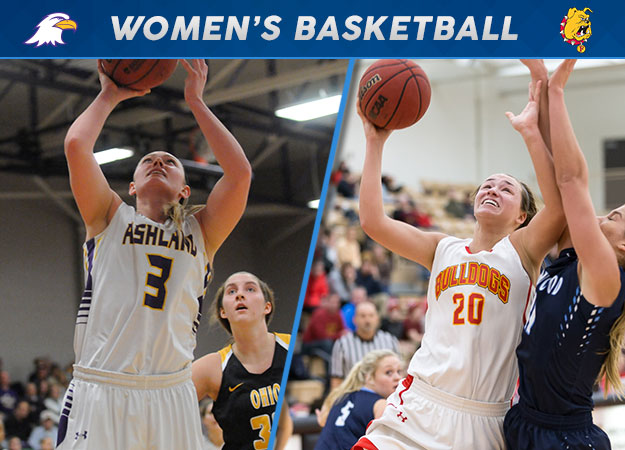Ashland's Snyder, Ferris State's McInerney Named GLIAC Hoops Players of the Week