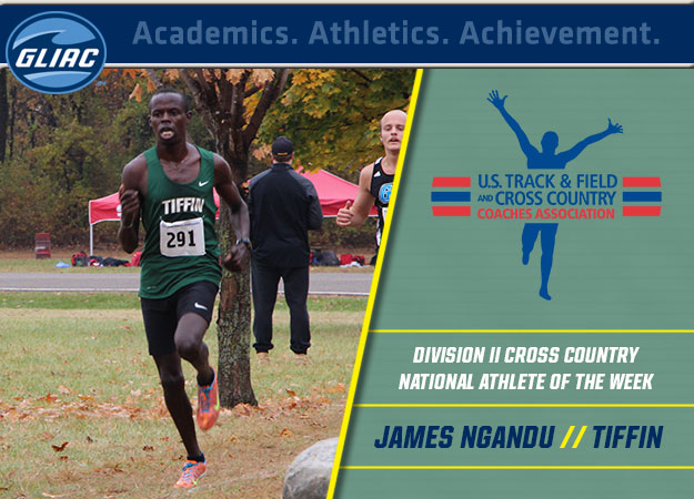 Tiffin's James Ngandu Earns USTFCCCA National Athlete of the Week