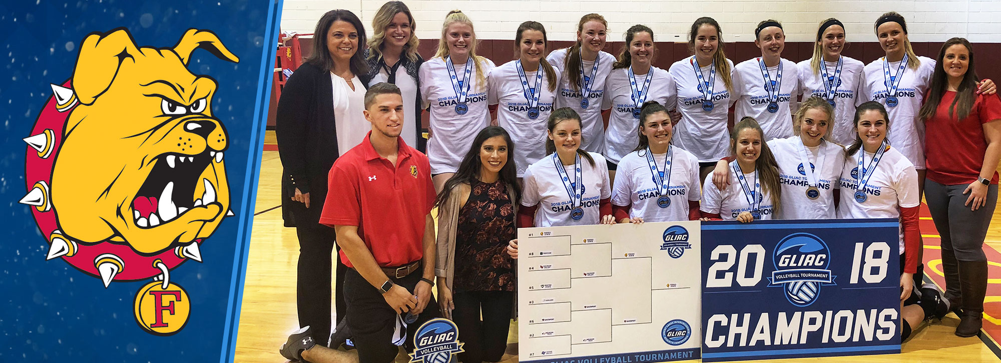 Ferris State Sweeps Davenport to Win Fifth Consecutive GLIAC Volleyball Tournament Title