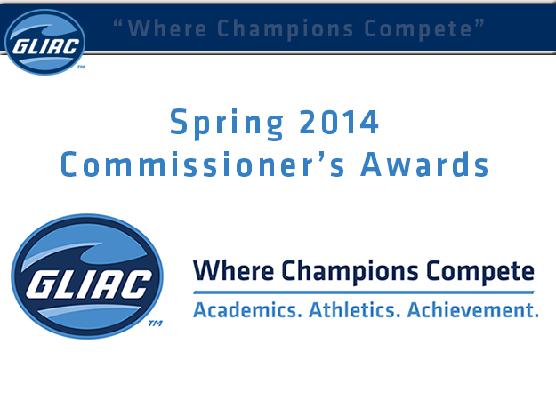 GLIAC Announces Spring 2014 Commissioner's Award Recipients