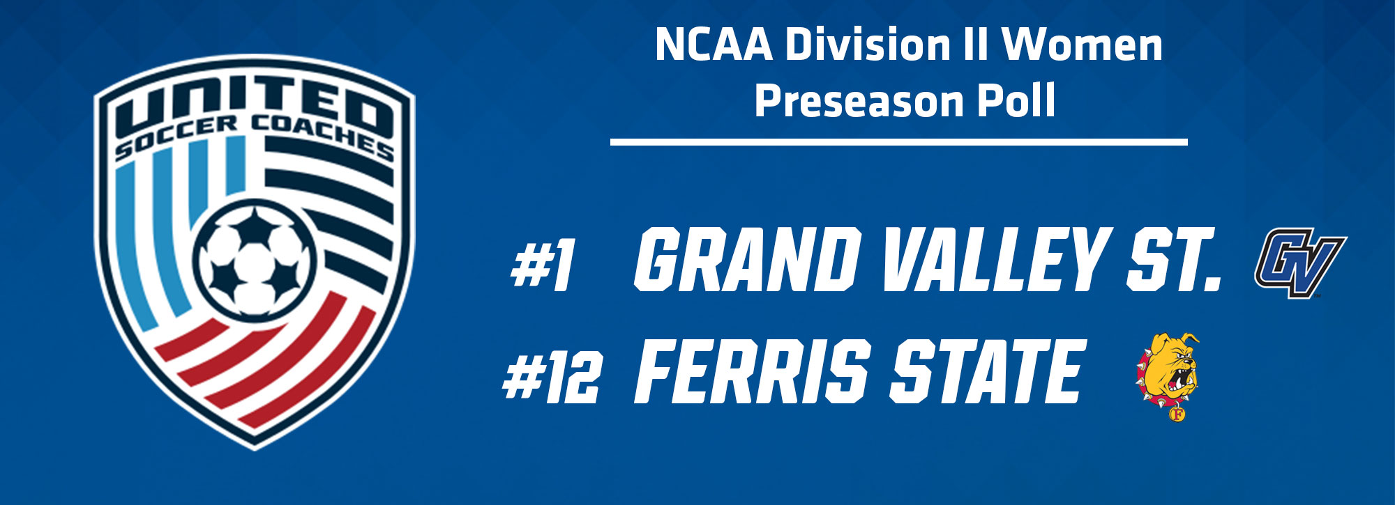 Grand Valley State Ranked First Overall in United Soccer Coaches Preseason Poll
