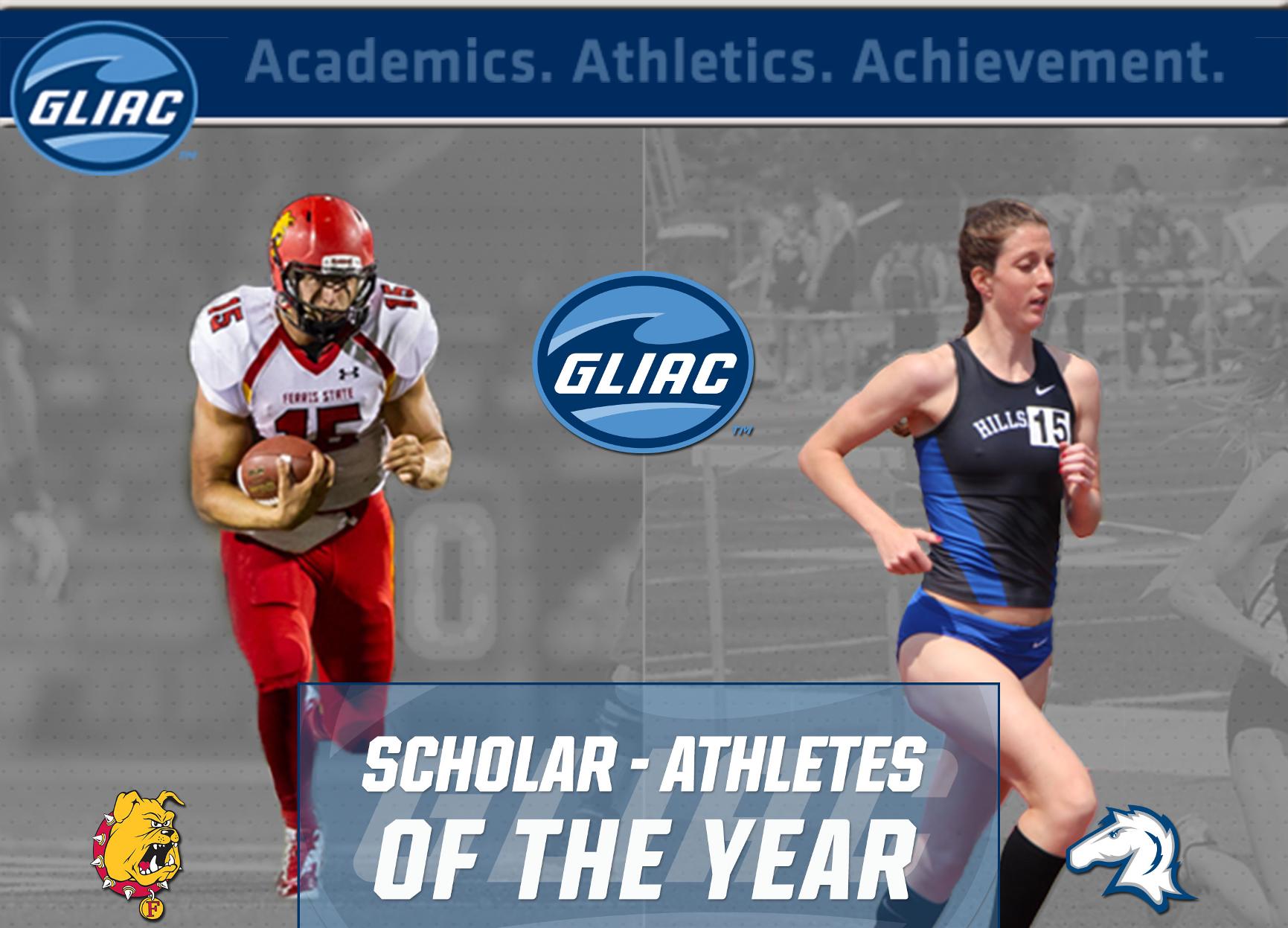 Hillsdale's Oren, Ferris State's Vander Laan Named GLIAC Scholar-Athletes of the Year