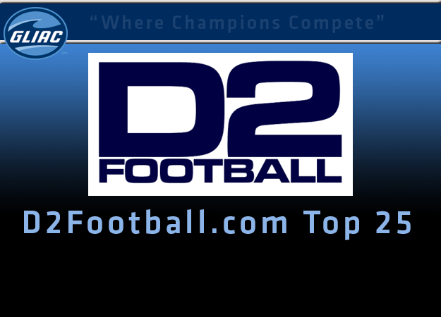 Three GLIAC Teams Appear in the D2Football.com Top 25 Poll
