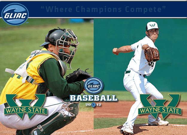WSU's Guenther and Spiess Chosen As GLIAC Baseball "Player of the Week" and  "Pitcher of the Week", respectively