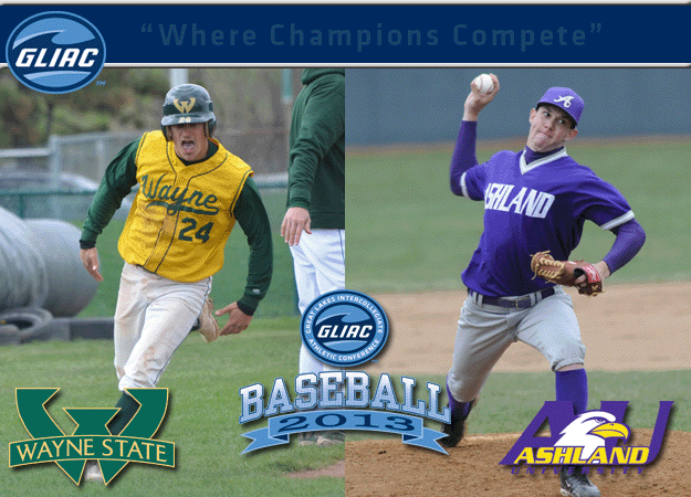 Wayne State’s Brad Guenther and Ashland’s Jake Baldwin Named 2013 GLIAC Baseball “Player of the Year” and “Pitcher of the Year”