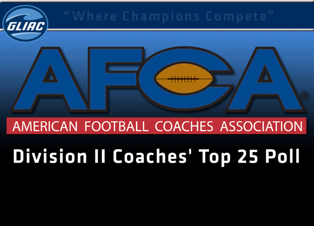 Ashland Jumps in at No. 22, GLIAC Still Has Four Teams in the Latest  AFCA Division II Coaches' Poll
