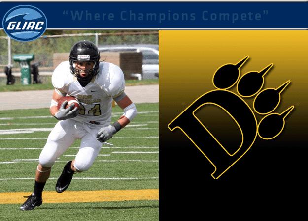 Ohio Dominican's Mike Noffsinger Named GLIAC Football "Offensive Player of the Week"