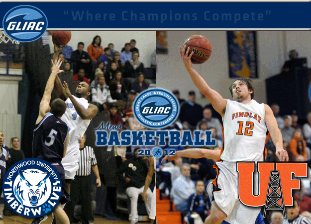 Northwood's Lewis and Findlay's Caiola Chosen As GLIAC Men's Basketball North and South Division "Players of the Week", Respectively