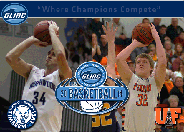 Northwood's Wilcox and Findlay's Kahlig Have Been Chosen As GLIAC Men's Basketball North and South Division "Players of the Week," Respectively