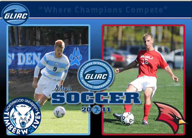 NU’s Keith Lough and SVSU’s Zach Myers Named 2011 GLIAC Men’s Soccer “Offensive and Defensive Players of the Year,” Respectively