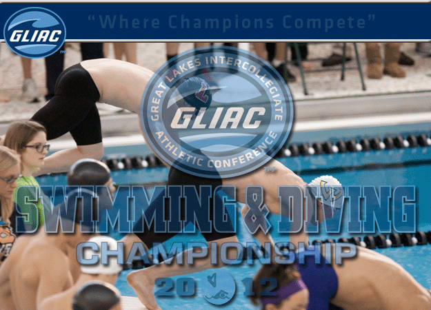 GVSU Men, Wayne State Women Continue to Lead After Day 3 of 2012 GLIAC Swimming & Diving Championships
