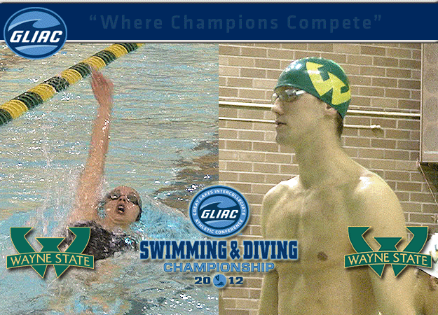 WSU's Azambuja and Seryy Named GLIAC Women's and Men's Swimming & Diving "Athletes of the Week," respectively