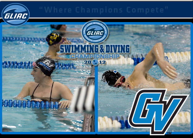 GVSUs Carly Bush and Aaron Beebe Named GLIAC Women's and Men's Swimming & Diving "Athletes of the Week," respectively