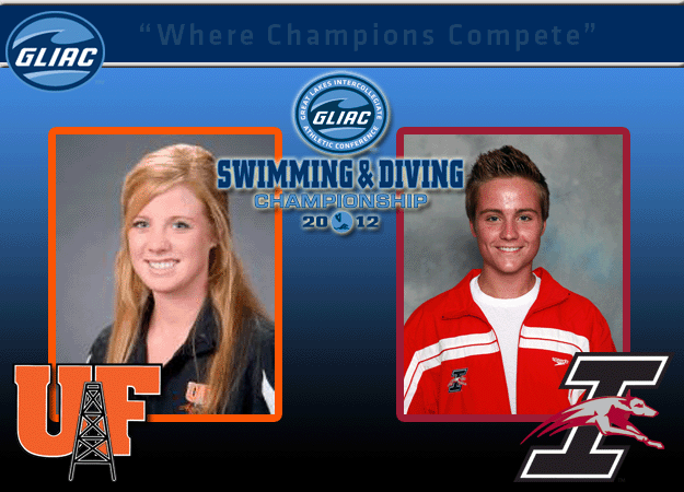 Findlay's Annie Currin and Indianapolis'  Tyler Offutt Named GLIAC Women's and Men's Swimming & Diving "Athletes of the Week," respectively