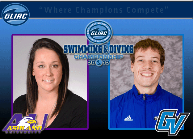 AU's Maura Anderson and GVSU's Aaron Beebe Named GLIAC Women's and Men's Swimming & Diving "Athletes of the Week," respectively
