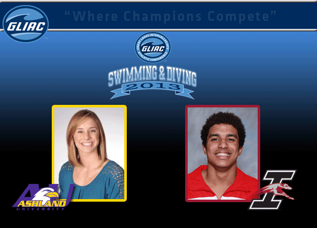 AU's Bush and UI's Barbosa Named GLIAC Women's and Men's Swimming & Diving "Athletes of the Week," respectively