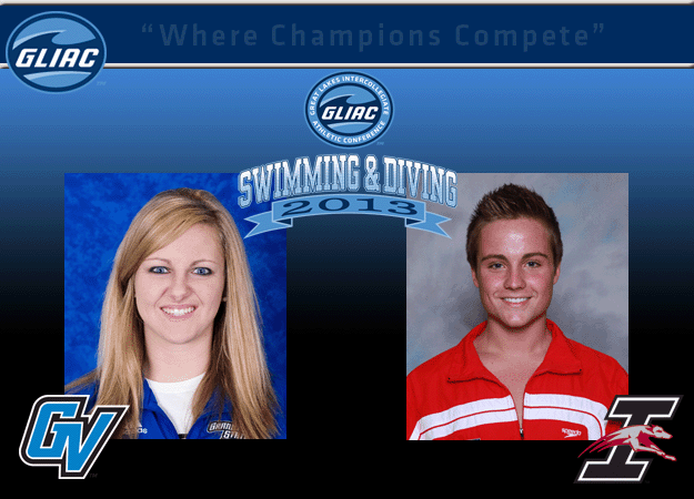 GVSU's Wiercinski and UIndy's Offutt Named GLIAC Women's and Men's Swimming & Diving "Athletes of the Week," respectively