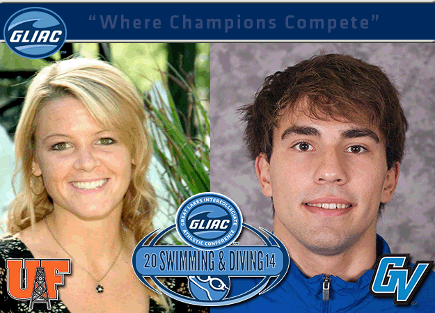 Findlay's Cade and Grand Valley State's Medo Named GLIAC Women's and Men's Swimming & Diving "Athletes of the Week," Respectively for January 17-19