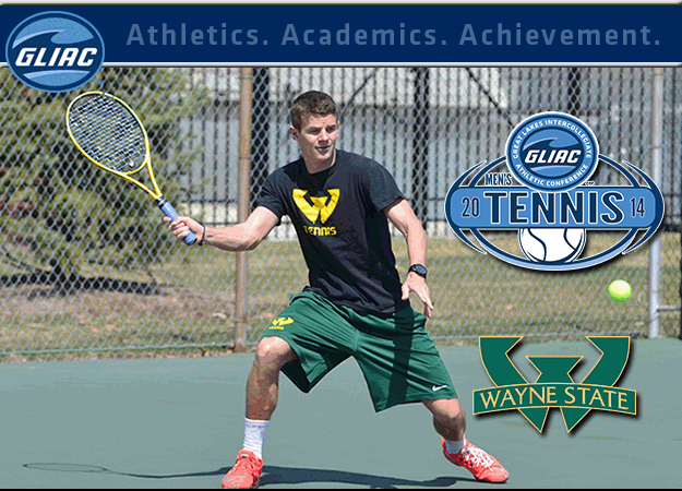 Wayne State's Clement Charriere Named GLIAC Men's Tennis "Athlete of the Week"
