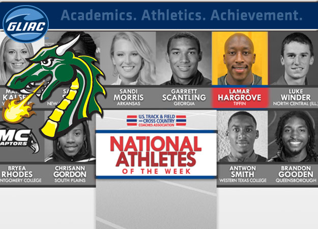 Tiffin's Hargrove Named USTFCCCA National Track Athlete of the Week