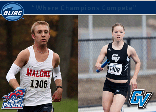 Malone's Andrew Trusty and Grand Valley's Jessica Janecke Chosen As GLIAC Men's & Women's Cross Country "Runners of the Week", Respectively