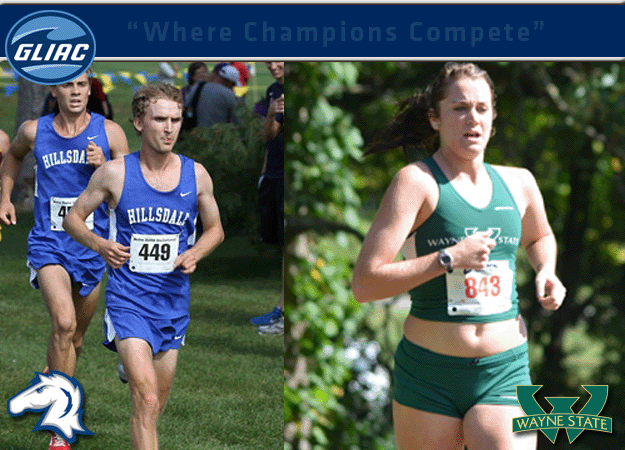 Hillsdale's Joshua Mirth and Wayne State's Amanda Brewer Chosen As GLIAC Men's & Women's Cross Country "Runners of the Week", Respectively