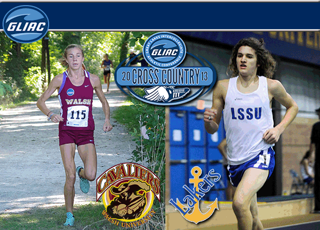 Lake Superior State's Ben Deuling and Walsh's Kelsey Dickey Have Been Chosen As GLIAC Men's & Women's Cross Country "Runners of the Week", Respectively