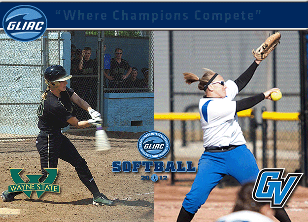 WSU's Foreman and GVSU's Nicholson Chosen As GLIAC Softball "Player of the Week" and  "Pitcher of the Week", respectively