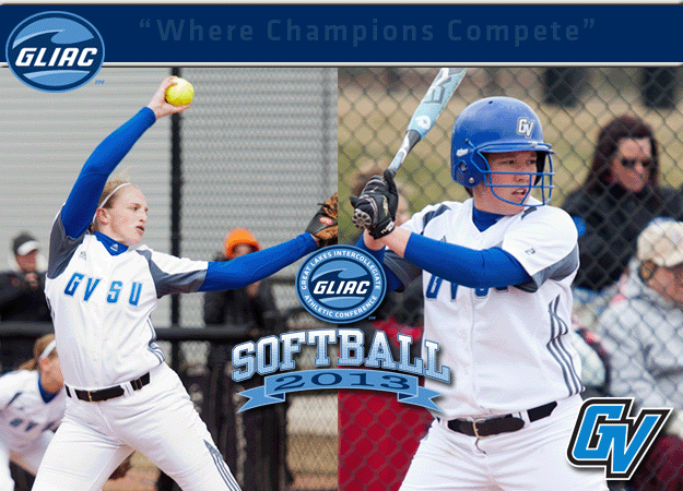 GVSU's Bertram and Andrasik Chosen As GLIAC Softball "Player of the Week" and  "Pitcher of the Week", respectively