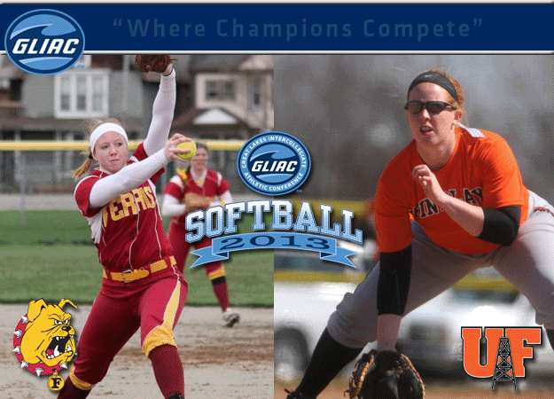 UF's Borders and FSU's Bowler Chosen As GLIAC Softball "Player of the Week" and  "Pitcher of the Week", respectively