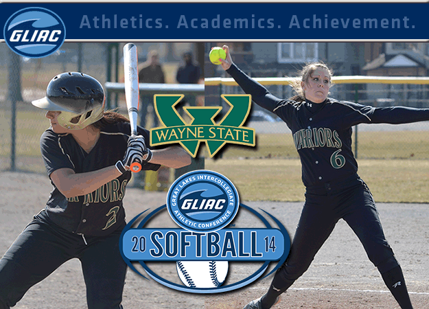 Wayne State's Cava and Butler Chosen As GLIAC Softball "Player of the Week" and  "Pitcher of the Week", respectively