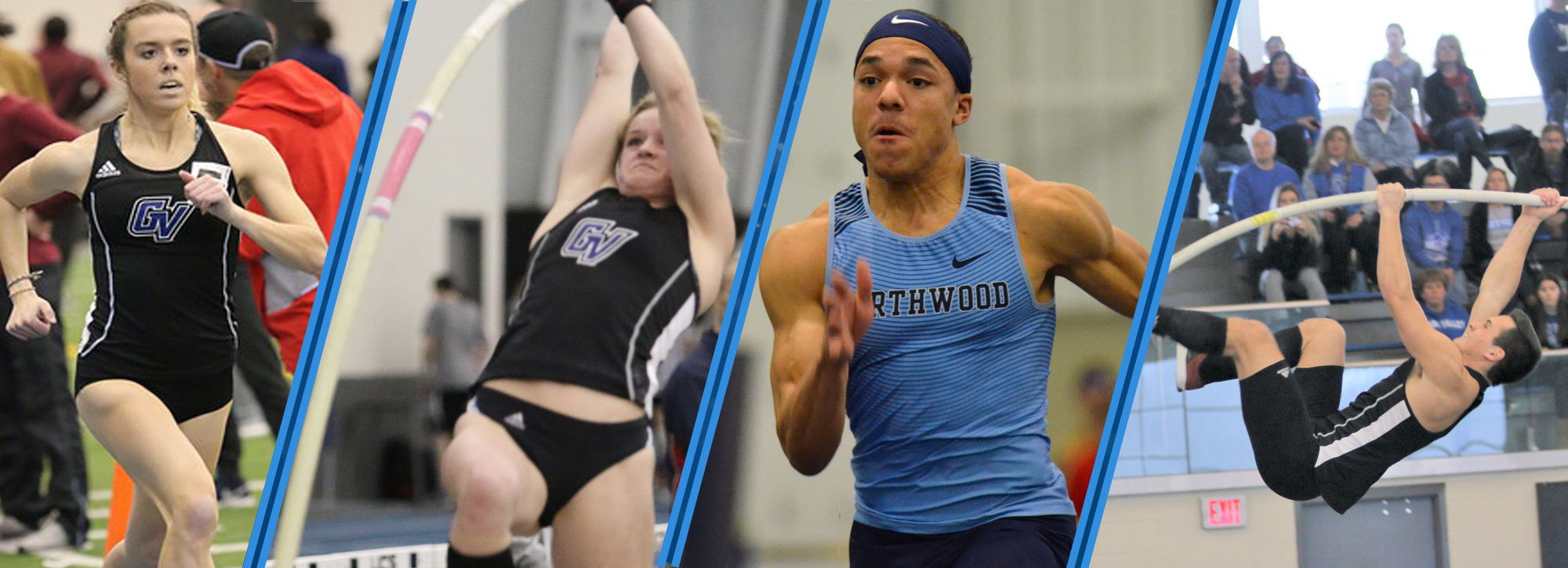 GVSU's Walters, Kimes and Battani, and Northwood's Phillips are named track and field athletes of the week