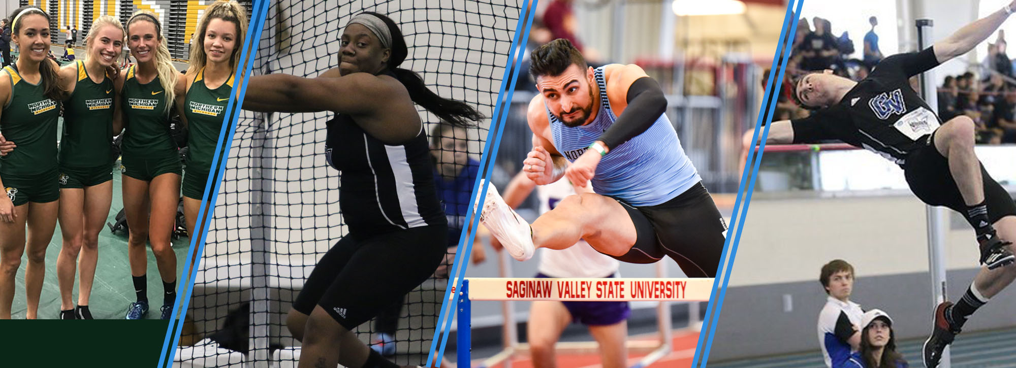 GVSU's Goodwin and Weeks, Northwood's Gharsalli and the NMU women's 4x4 earn track and field Week Eight awards
