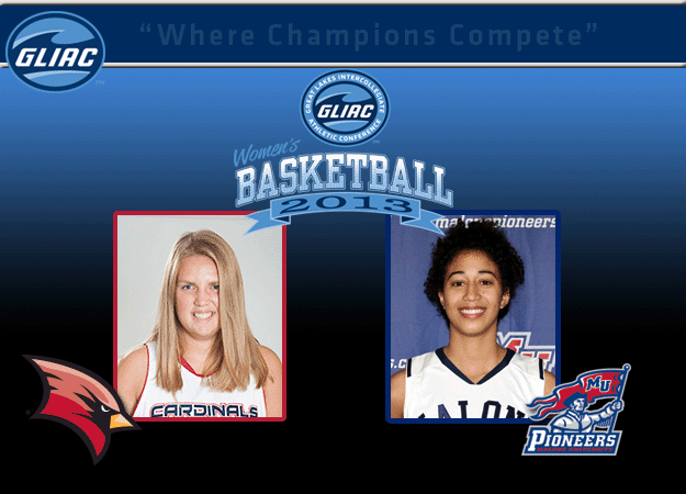 SVSU's Wendling and MU's Simmers Chosen As GLIAC Women's Basketball North and South Division "Players of the Week", Respectively