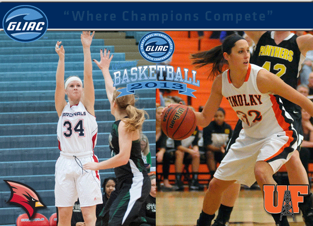 SVSU's Zirzow and UF's Brown Chosen As GLIAC Women's Basketball North and South Division "Players of the Week", Respectively