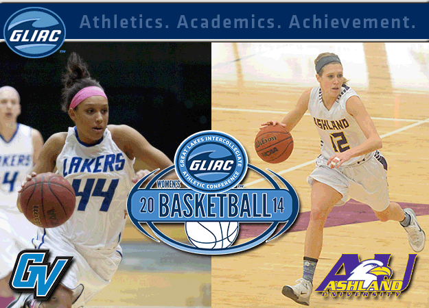 Grand Valley State's Crandall and Ashland's Miller Have Been Chosen As GLIAC Women's Basketball North and South Division "Players of the Week," Respectively