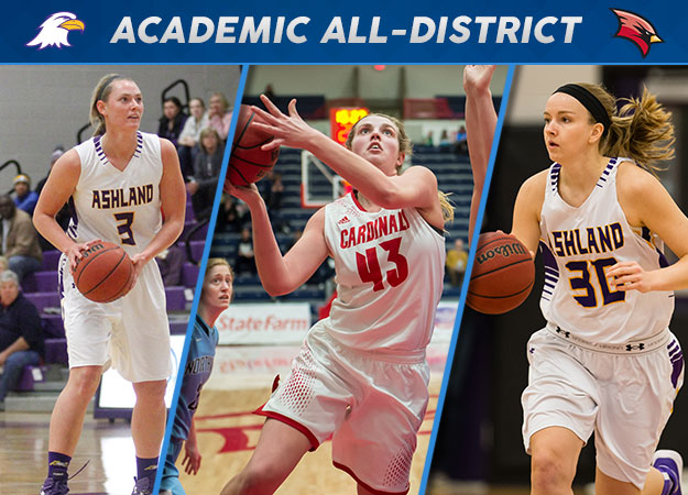 Three GLIAC Women's Basketball Standouts Named CoSIDA Academic All-District