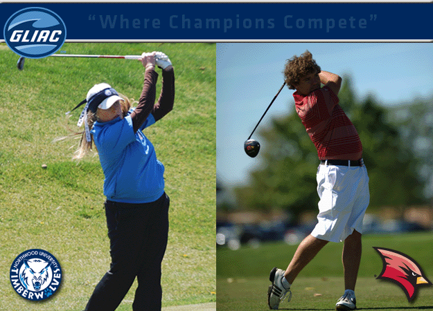 Saginaw Valley's Micah Skidmore and Northwood's Brittany Davidson Chosen as GLIAC Men's & Women's Golf "Athletes of the Week"